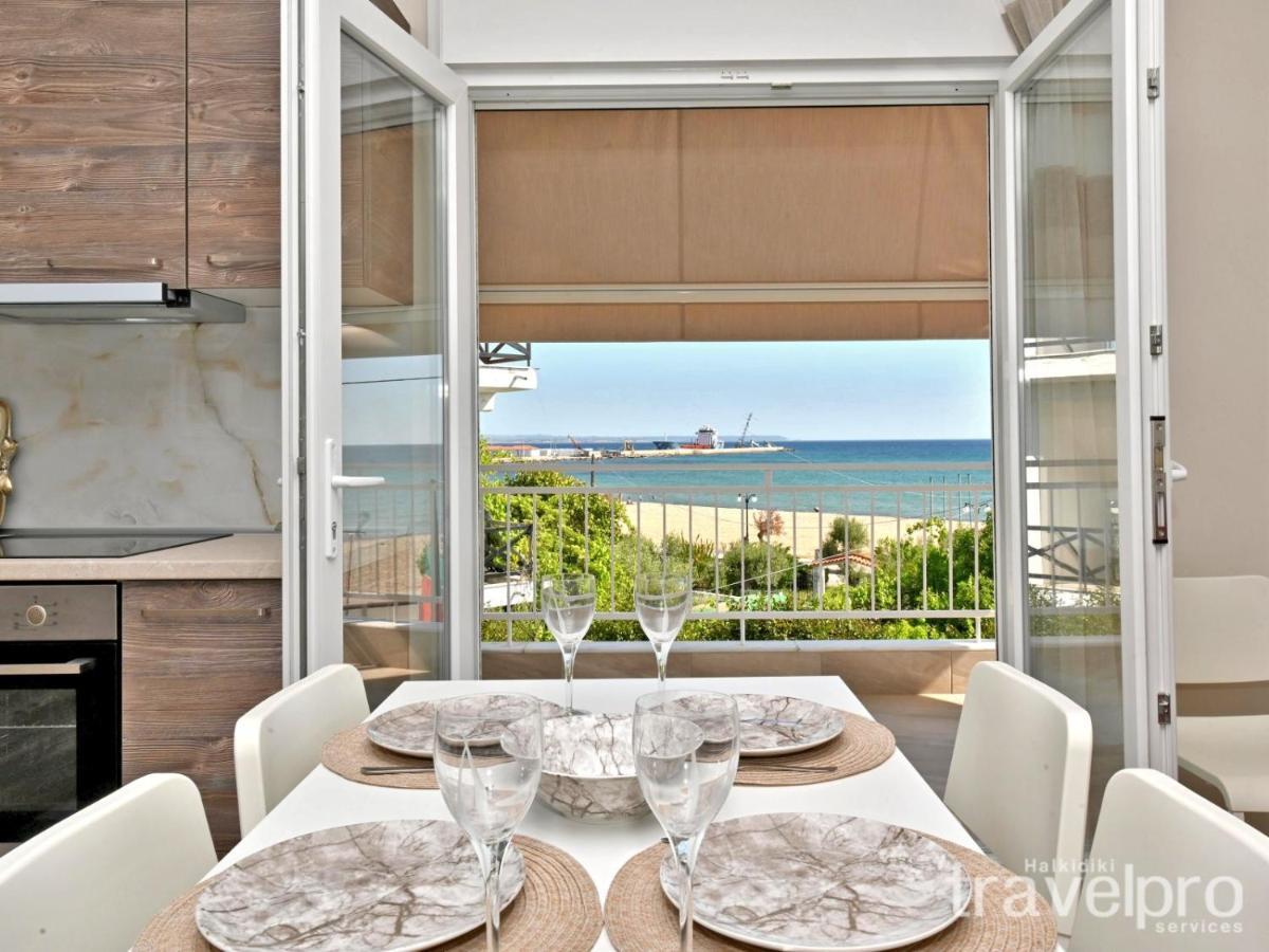 Sabbia Apartments Seafront By Rentalspro Services - Nea Moudania Halkidiki エクステリア 写真